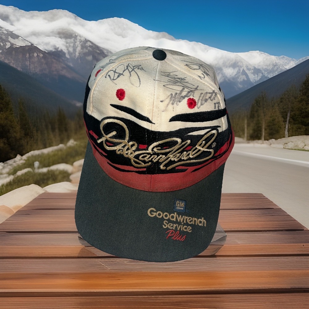 RARE Vintage Goodwrench SIGNED AUTOGRAPHED Dale Earnhardt Hat - Other autos